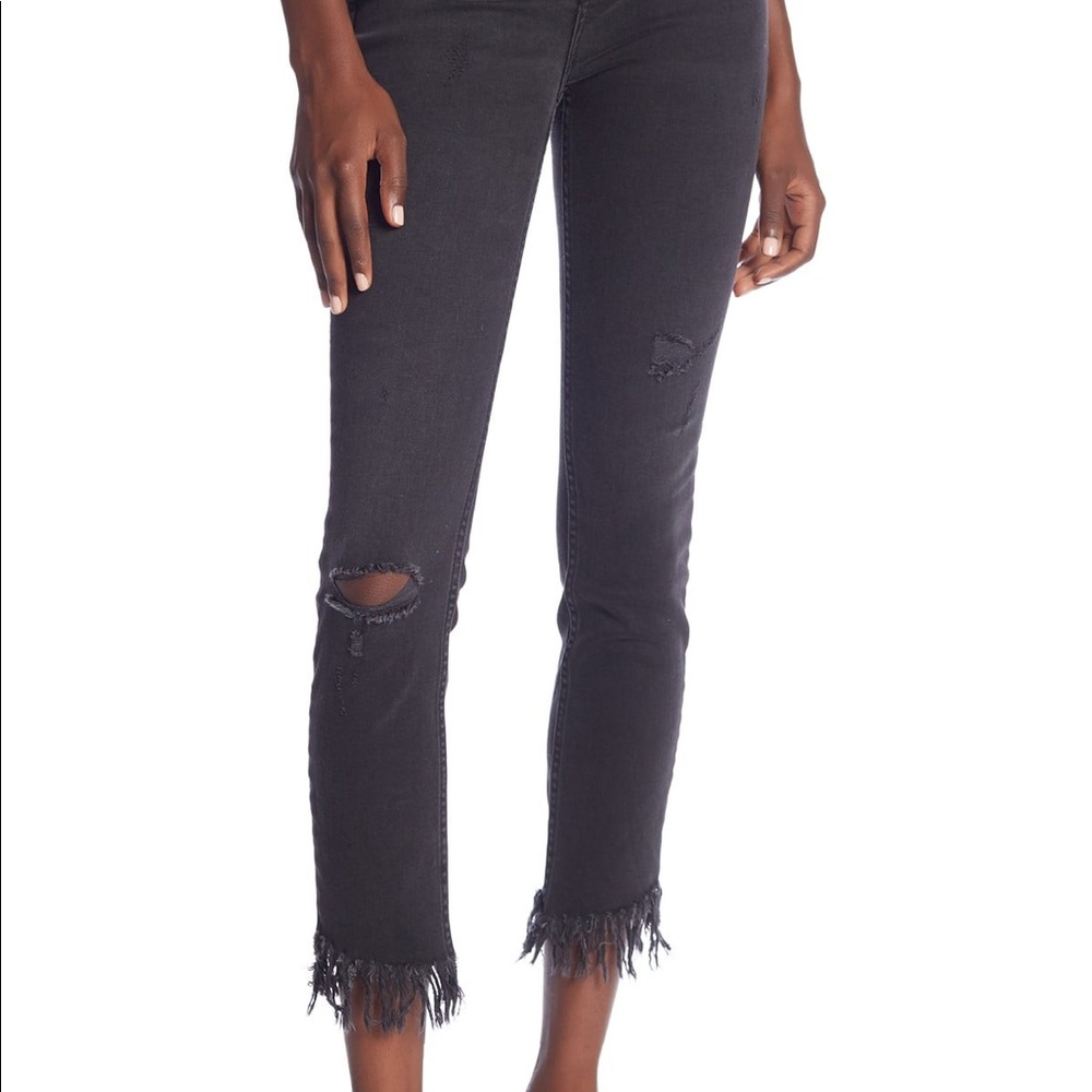 Free People Greatest Heights Frayed Skinny Jean